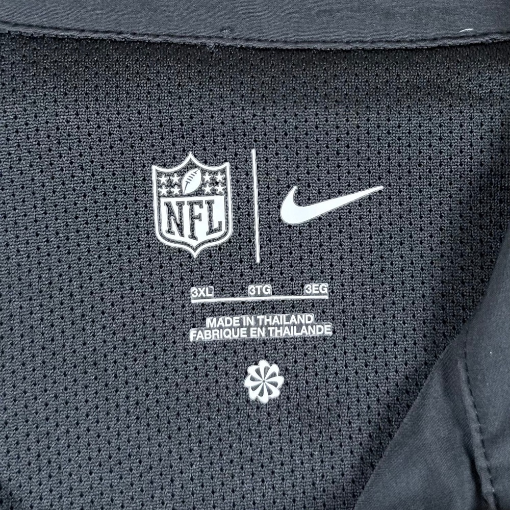 Nike Mens 3XL Cincinnati Bengals Black 1/4 Zip Windbreaker Pullover Jacket NFL - Picture 5 of 8